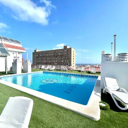 Standard Studio, Wifi, Rooftop Pool That Has A Beautiful Ocean View In Puerto De La Cruz Lägenhet Puerto de la Cruz (Tenerife)