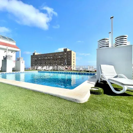 Standard Studio, Wifi, Rooftop Pool That Has A Beautiful Ocean View In Puerto De La Cruz *